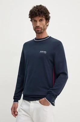 Red Bull Racing x Pepe Jeans sweter bawełniany kolor granatowy lekki RM700007