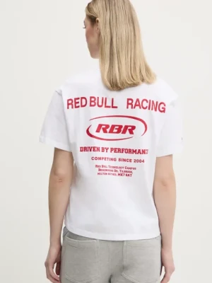 Red Bull Racing x Pepe Jeans t-shirt bawełniany CLUB TEE 2 damski kolor biały RL500012