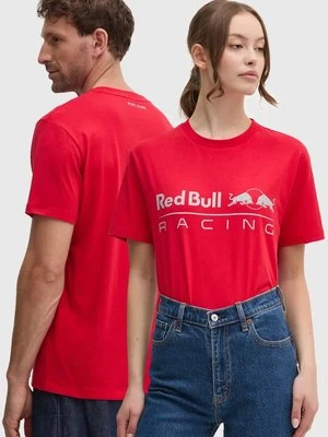 Red Bull Racing x Pepe Jeans t-shirt bawełniany kolor czerwony z nadrukiem RU500005