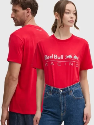 Red Bull Racing x Pepe Jeans t-shirt bawełniany kolor czerwony z nadrukiem RU500005