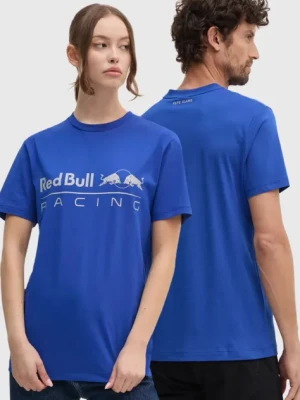 Red Bull Racing x Pepe Jeans t-shirt bawełniany kolor niebieski z nadrukiem RU500005