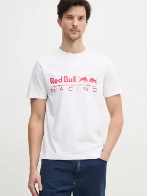 Red Bull Racing x Pepe Jeans t-shirt bawełniany LOGO TEE męski kolor biały z nadrukiem RM500016