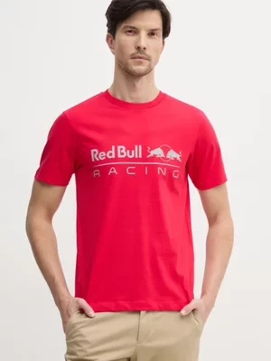 Red Bull Racing x Pepe Jeans t-shirt bawełniany LOGO TEE męski kolor czerwony z nadrukiem RM500016