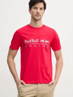 Red Bull Racing x Pepe Jeans t-shirt bawełniany LOGO TEE męski kolor czerwony z nadrukiem RM500016