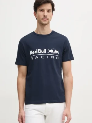 Red Bull Racing x Pepe Jeans t-shirt bawełniany LOGO TEE męski kolor granatowy z nadrukiem RM500016