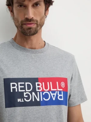 Red Bull Racing x Pepe Jeans t-shirt bawełniany męski kolor szary z nadrukiem RM500001