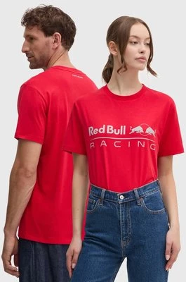 Red Bull Racing x Pepe Jeans t-shirt bawełniany kolor czerwony z nadrukiem RU500005