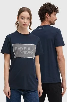 Red Bull Racing x Pepe Jeans t-shirt bawełniany kolor granatowy z nadrukiem RU500004