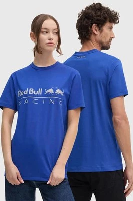 Red Bull Racing x Pepe Jeans t-shirt bawełniany kolor niebieski z nadrukiem RU500005