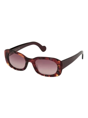 Red Havana Sunglasses with Red Shaded Lenses Moncler