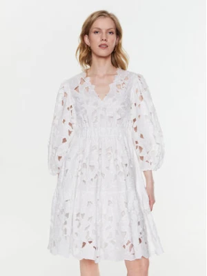 Red Valentino Sukienka codzienna 2R3VA22Y6QA Biały Regular Fit