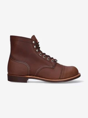 Red Wing buty skórzane Iron Ranger męskie kolor brązowy 8111