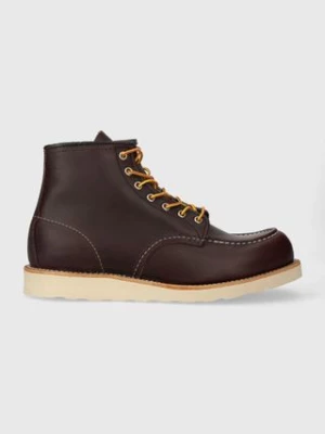 Red Wing buty skórzane Moc Toe kolor brązowy 8847