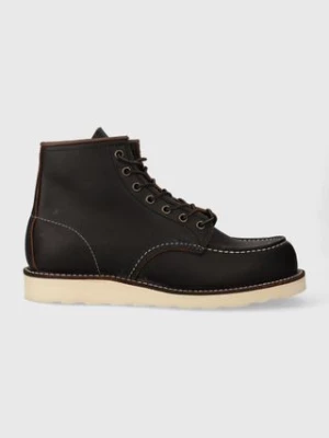 Red Wing buty skórzane Moc Toe męskie kolor czarny 8849