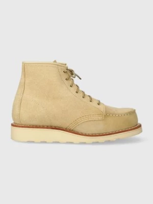 Red Wing buty zamszowe 6-inch Moc Toe męskie kolor czarny 3328