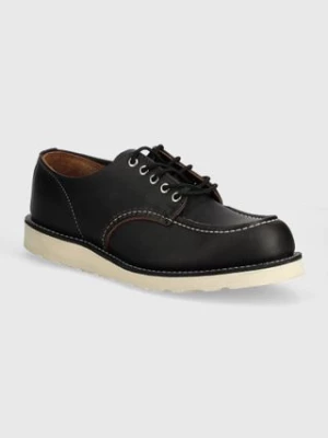 Red Wing półbuty skórzane Shop Moc Oxford męskie kolor czarny 8090