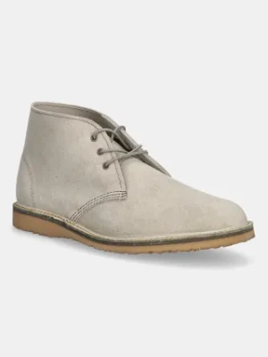 Red Wing półbuty zamszowe Weekender Chukka męskie kolor beżowy 3309