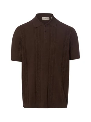 Redefined Rebel Męska koszulka polo - RRGriffin Mężczyźni brązowy,