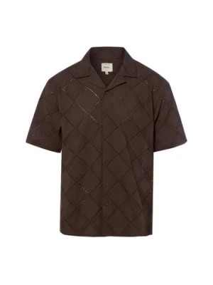 Redefined Rebel Męska koszulka z krótkim rękawem Mężczyźni Regular Fit Bawełna (100%) brązowy,