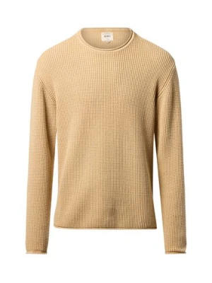 Redefined Rebel Męski sweter z dzianiny - RRRyan Mężczyźni Bawełna beżowy jednolity,