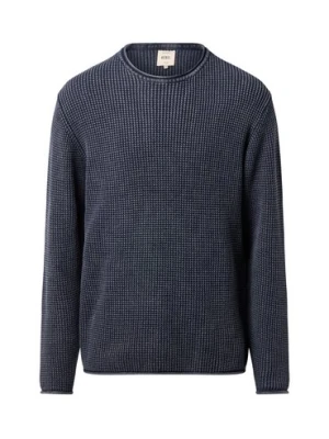 Redefined Rebel Męski sweter z dzianiny - RRRyan Mężczyźni Bawełna niebieski marmurkowy,