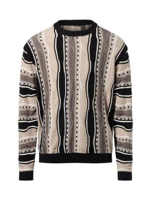 Redefined Rebel Męski sweter z dzianiny - RRTeton Mężczyźni Bawełna czarny|szary|beżowy w paski,