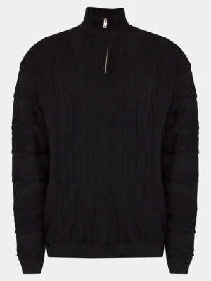 Redefined Rebel Sweter Santino 222072 Czarny Regular Fit