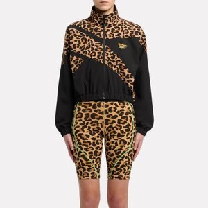 Reebok - Animal Print Vector Track Jacketunisex, Animal Print Aop/Black, Size: