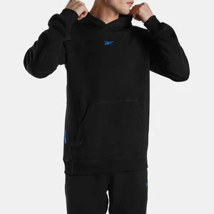 Reebok - Athlete Double Knit Hoodieunisex, Black/Virtual Blue, Size: