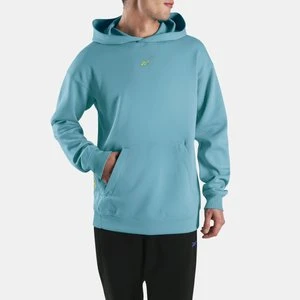 Reebok - Athlete Doubleknit Men's Hoodie, male, Warped Blue/Sport Citrus, Size: