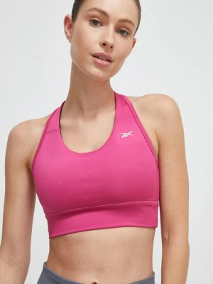 Zdjęcie produktu Reebok biustonosz sportowy Identity Training kolor różowy gładki