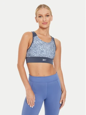 Reebok Biustonosz top Running AOP 100076052 Szary Regular Fit