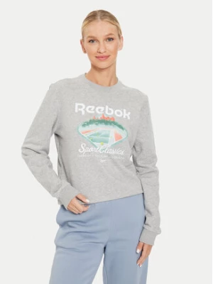 Reebok Bluza Court Sport FT Craw 100076214 Szary Regular Fit