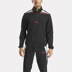 Reebok - Bluza dresowa Soccer 1/4 Zip, male, Black, Size: