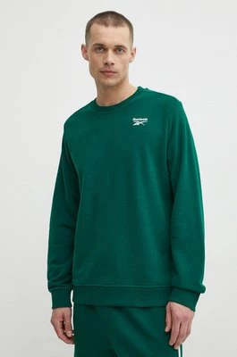 Reebok bluza Identity męska kolor zielony gładka 100200315
