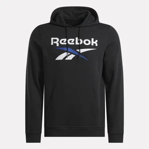 Reebok - Bluza z kapturem Reebok Identity Big Logo Fleece, male, Black/Boundless Blue, Size: