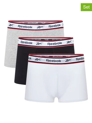 Reebok Bokserki (3 par) "Barlow" w kolorze czarnym, białym i jasnoszarym rozmiar: XL