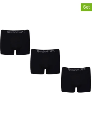 Reebok Bokserki (3 pary) "Dale" w kolorze czarnym rozmiar: L