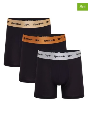 Reebok Bokserki (3 pary) "Dangelo" w kolorze czarnym rozmiar: M