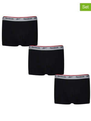 Reebok Bokserki (3 pary) "Ovett" w kolorze czarnym rozmiar: M