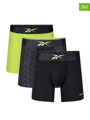 Reebok Bokserki (3 pary) "Trainer" w kolorze czarno-żółtym rozmiar: M