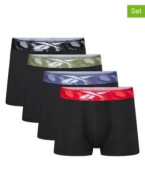 Reebok Bokserki (4 pary) "Canton" w kolorze czarnym rozmiar: L