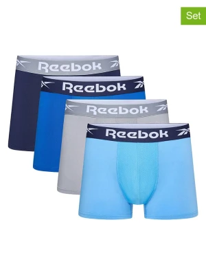 Reebok Bokserki (4 pary) "Falken" w kolorze granatowo-szaro-błękitnym rozmiar: L