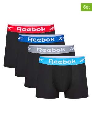 Reebok Bokserki (4 pary) "Javion" w kolorze czarnym rozmiar: S