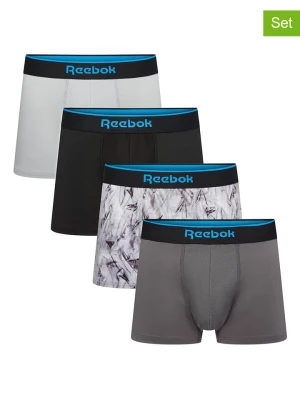 Reebok Bokserki (4 pary) w kolorze białym, czarnym i szarym rozmiar: XL