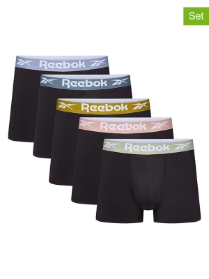 Reebok Bokserki (5 par) "Acton" w kolorze czarnym rozmiar: L