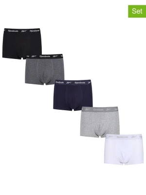 Reebok Bokserki (5 par) "Boyes" w różnych kolorach rozmiar: L