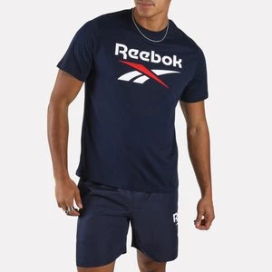 Reebok - Bruno Big Logo Crew Neck SS Men's Teeunisex, Vector Navy, Size: