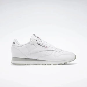 Reebok - Buty Classic Leatherunisex, White/Pure Grey/Pure Grey, Size: