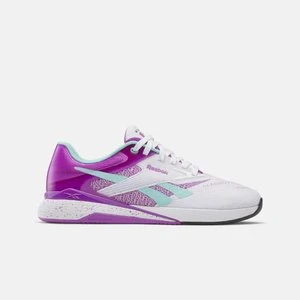 Reebok - Buty Nano X5 Training, female, White/Purple Rave/Ai Aqua, Size: